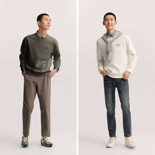 森柔|森马中国国家地理嘉绒系列卫衣男春季联名印花套头圆领上衣 商品图3