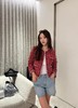 香奈儿 25秋冬新款 复古红格纹粗花呢外套(TM) 商品缩略图2