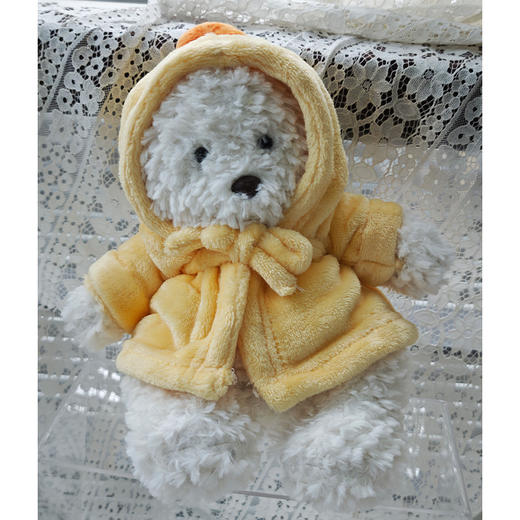 粉嫩28cm浴袍小熊毛绒公仔-纪念日百货门店同款167544018 商品图3