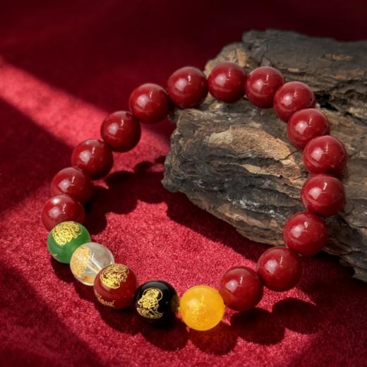 热卖！顺吉发！灵珠 朱砂手串 颗颗饱满 手感细腻光滑 多款可选 商品图8