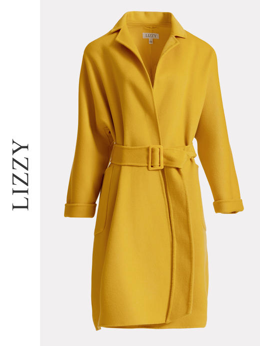 LIZZY秋冬欧式慵懒风浴袍款双面羊毛羊绒长款大衣外套5998 商品图4