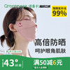 绿鼻子防晒口罩女高颜值护眼角防紫外线3d立体防尘夏季薄款透气罩 商品缩略图0