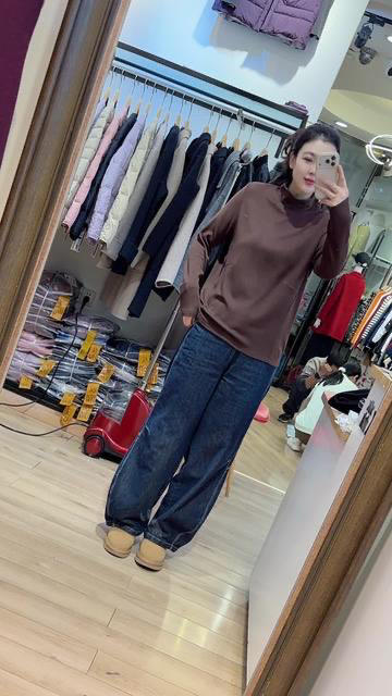 【爆款推荐】【软 发热绒保暖】水淼2025冬新款百搭显瘦发热绒打底衫1882 商品图0