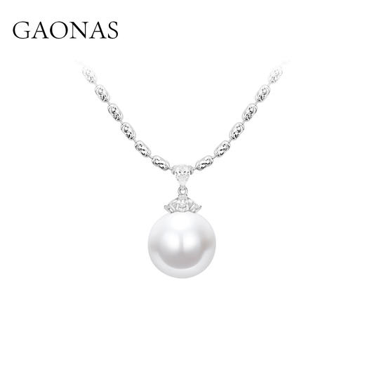 GAONAS 南海明珠 18mm仿珍珠时尚白色珠项链11463XW 商品图0