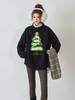 D112572圣诞树图案宽松oversize圆领毛衣针织衫 商品缩略图2