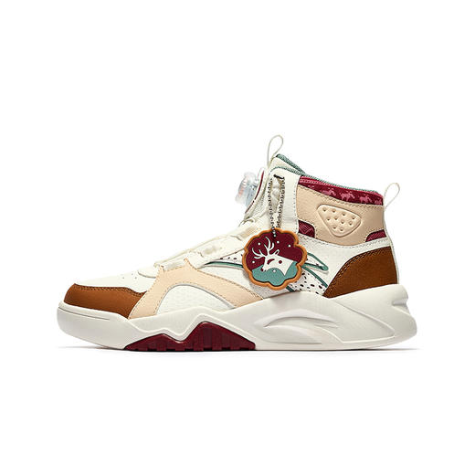 超级安踏女童高帮板鞋秋冬保暖休闲鞋儿童旋转扣运动鞋322548002U 商品图0