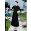 GX现代改良中式长款加绒加厚旗袍大摆裙2025冬新款日常可穿长袖旗袍 商品缩略图3