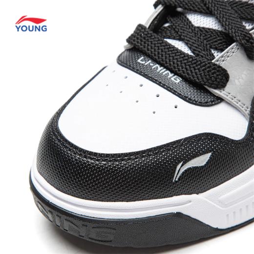 李宁男女大童SKATE 80S V5加绒保暖回弹支撑高帮童休闲鞋YKCV174 商品图9