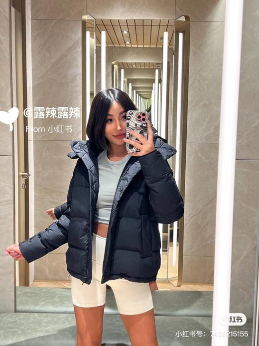 D112542泡芙女款冬季保暖连帽五格羽绒服 商品图8