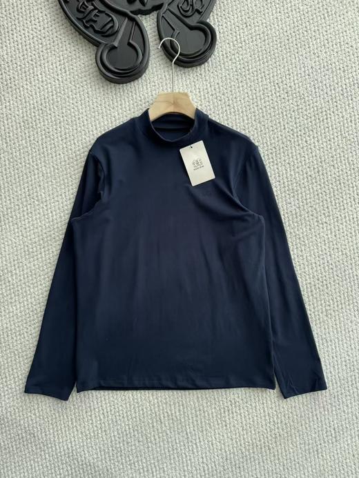 D112501户外休闲衣男士速干运动微拉绒半高领长袖T恤 商品图7