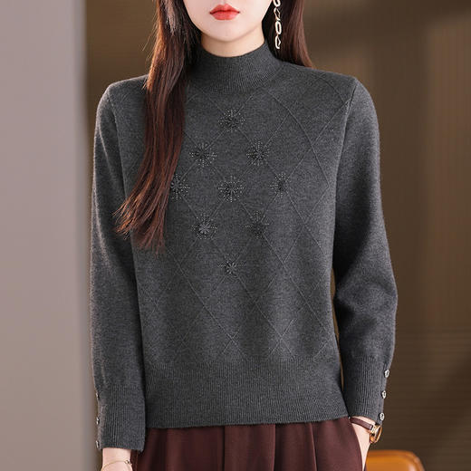 CC新款气质打底衫冬季内搭时髦洋气漂亮上衣2025年新款女士毛衣 商品图1