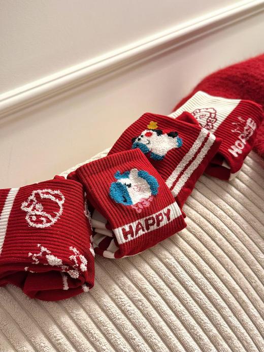 🔥本命年开运就靠它【马到成功开运红棉袜】❗19.9得6双❗红袜子让我直接马到成功！🐎本命年的仪式感必须拉满～穿上直接运气爆棚！ 商品图3