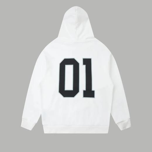 巴黎世家情侣款篮球系列01刺绣连帽卫衣 商品图5