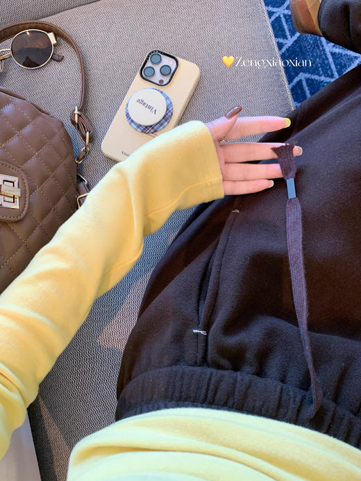 <曾小咸推荐> 现货秒杀！微信超特价！假两件黄色长袖t恤 日常129.99 立减70 秒杀59.99！ 商品图14