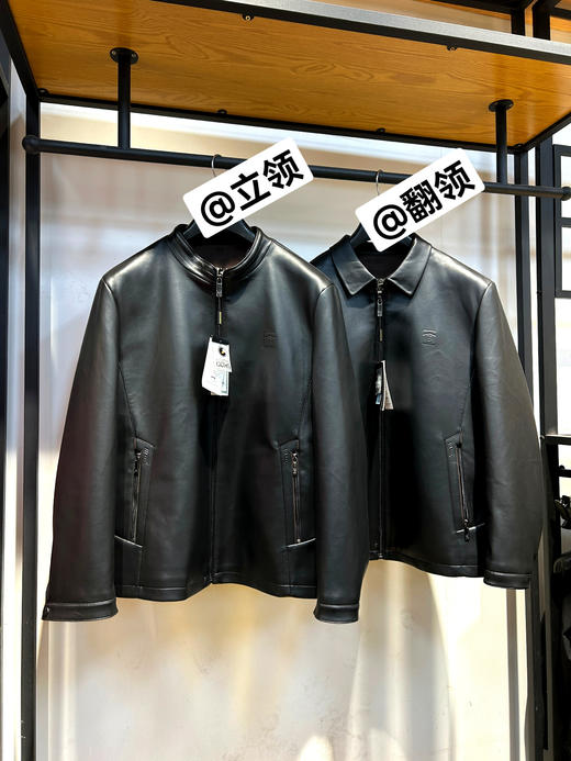 【巴宝大圣25年新款皮羽绒】✅皮革手感细腻纹理光滑，防风防雨💧耐穿好打理～  ✅90%白鸭绒-MFHS 商品图2