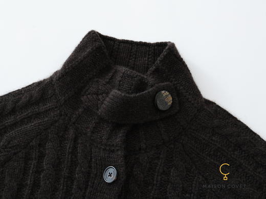 MAISON COVET 纯山羊绒绞花上衣（中长款） 商品图3