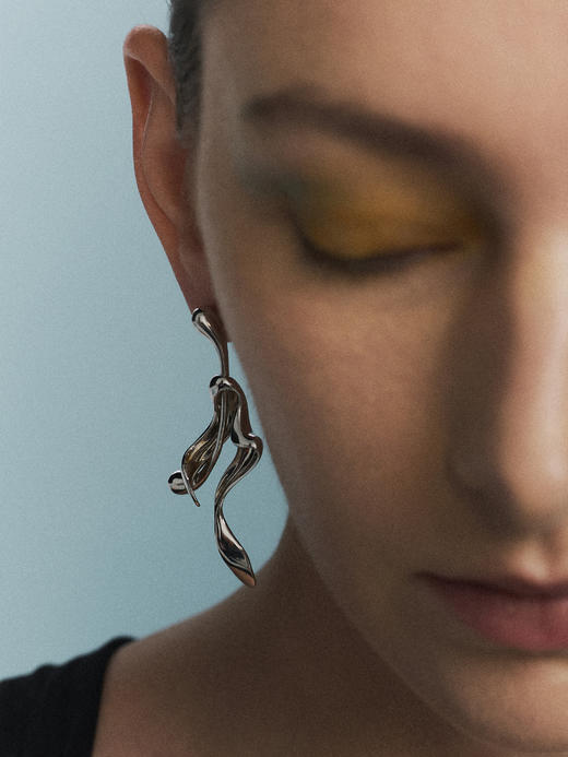 sawdust｜双照 Earrings SDGW02E05PL [ 耳环 银 ]【二-循迹】 商品图0