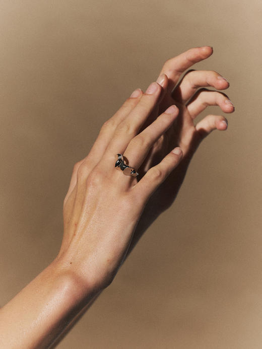 sawdust｜虚白 Ring SDGW03R02 [ 闭口戒指 亮面银 / 哑光银 ]【三-观心】 商品图0