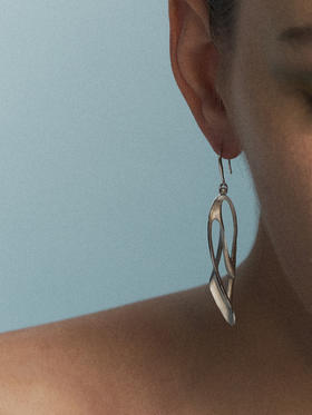 sawdust｜循间 一 Earrings SDGW02E01PM [ 耳环 银]【二-循迹】