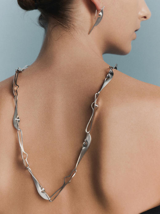 sawdust｜ 环无 二 Necklace SDGW03N01PM [ 项链 银 ]【三-观心】 商品图0