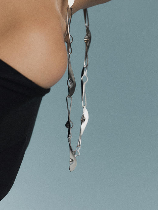 sawdust｜ 环无 二 Necklace SDGW03N01PM [ 项链 银 ]【三-观心】 商品图2