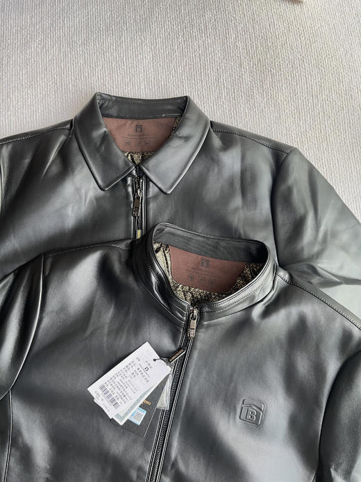 【巴宝大圣25年新款皮羽绒】✅皮革手感细腻纹理光滑，防风防雨💧耐穿好打理～  ✅90%白鸭绒-MFHS 商品图3