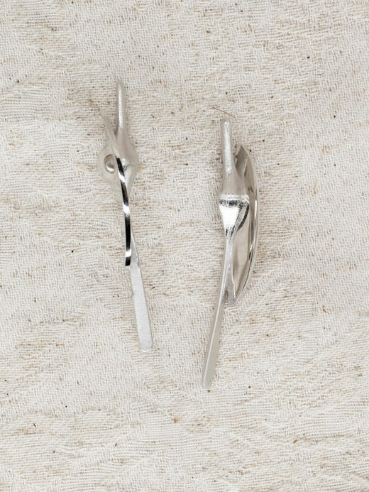 sawdust｜环无 一 Earrings SDGW03E03PM [ 耳环 银 ]【三-观心】 商品图1