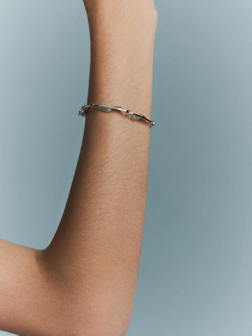 sawdust｜芒露 一 Bracelet SDGW01L01V1 [ 手链 银镀白金]【一-凝时】 商品图0