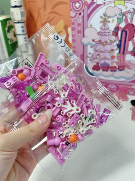 💥29.9💰清‼️原价65💰圣诞限定！【粉色灯光圣诞树摩天轮音乐盒】，♥️氛围感直接拉满！ 一份就能点亮整个房间的圣诞魔法！ 商品图5