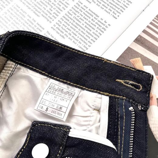 水貂绒丹宁牛仔裤｜加绒加厚升级，直筒阔腿黄金廓形 商品图4