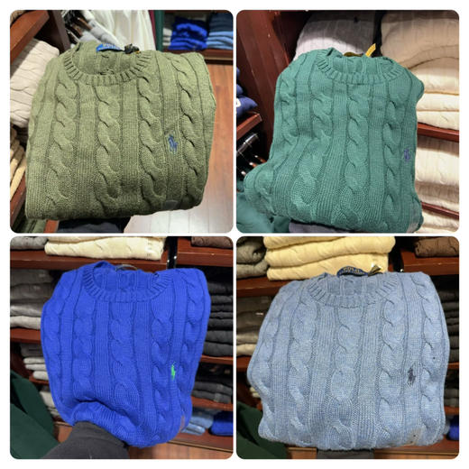 🔥男士麻花毛衣全线‼️💰899✈️❗️Ralph Lauren 拉夫劳伦男麻花毛衣🔥怎么搭都很高级！男款女穿也特别好看，快来搭配情侣款毛衣吧！ 商品图7