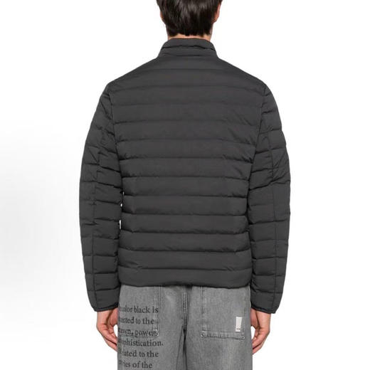 EMPORIO ARMANI 阿玛尼 男士鹰形徽标贴片绗缝尼龙全拉链羽绒服 绿色 8N1BQ2 1NLRZ U8112 商品图2