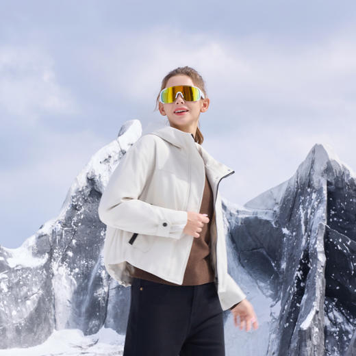 半身缘女装 冬季休闲保暖连帽百搭羽绒服254213P01340145 商品图3