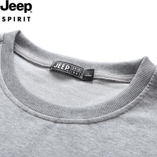 JEEP SPIRIT秋季上衣男圆领男宽松潮流卫衣男秋季休闲秋装HL6529 商品图4