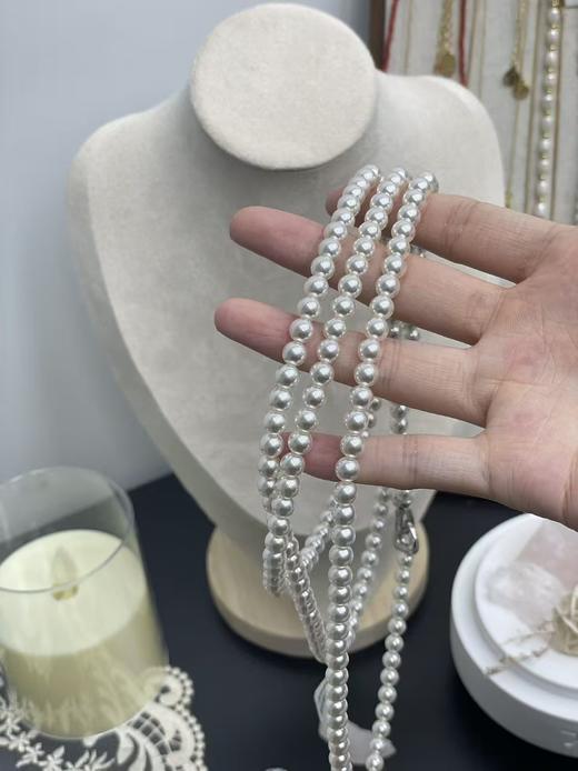 时尚智慧法式轻熟珍珠施华洛珍珠通勤百搭毛衣链 商品图12