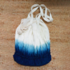 【林栖设计小店】东阳手工针绞玫瑰褶渐变蓝染包（植物染色）LX1125001 商品缩略图3