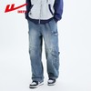 回力工装牛仔裤男2025春秋新款美式高街阔腿休闲裤宽松直筒长裤子 商品缩略图7