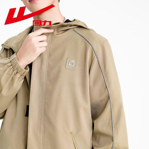 回力工装夹克外套男款2024秋季新款男士连帽休闲上衣春秋款冲锋衣 商品图4