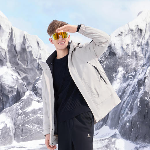 半身缘男装 男季户外时尚防风保暖工装羽绒服254312P01710148 商品图3