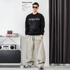 徐太浪【钉珠字母 擦色设计】加绒卫衣男秋冬款休闲内搭打底上衣 商品缩略图2