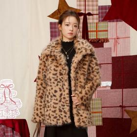 【礼物季】韩版时尚休闲豹纹毛毛外套-纪念日百货门店同款167995038