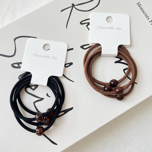 韩版高弹力扎头发圆珠皮筋（4根）-纪念日百货门店同款167747608 商品图0