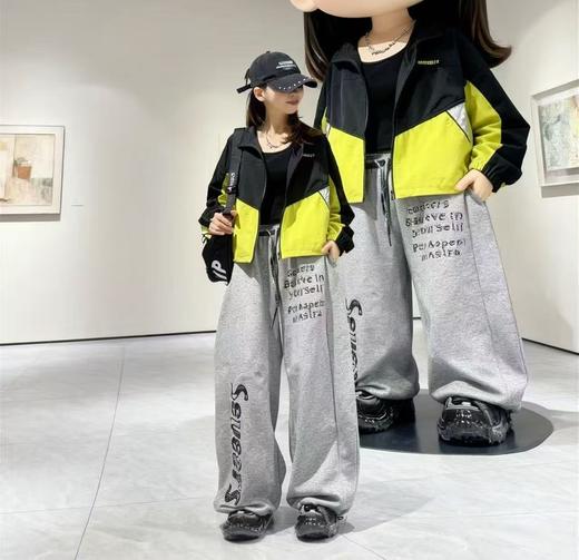 NC立领拼接撞色风衣外套50805（黑）秋季253060470321 商品图1