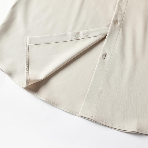 GXG男装秋季简约纯色舒适休闲日常通勤男式翻领长袖衬衫K&C 商品图11