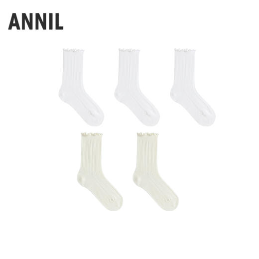 女童长袜五双装春季新款安奈儿童装JG617612 商品图1