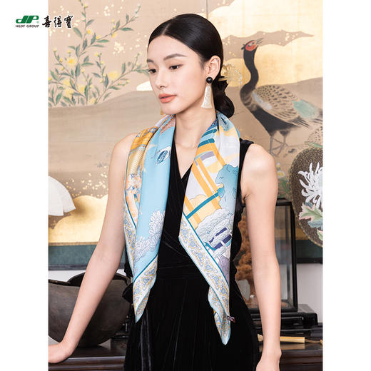 喜得宝 时尚 姿彩·双面喷绘方巾 商品图3