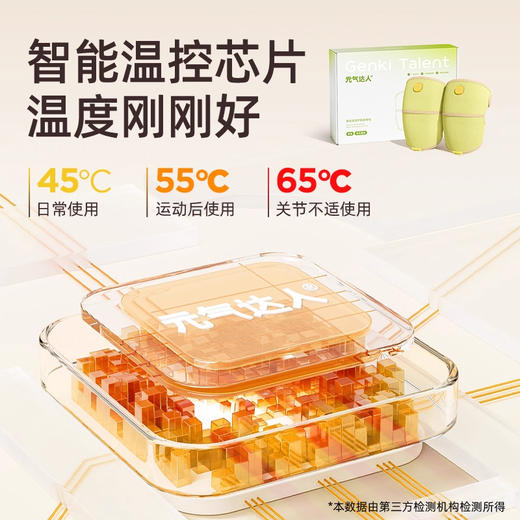 元气达人护膝按摩仪膝盖热敷女士关节加发热老人寒腿按摩神器 商品图2