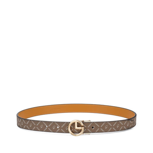 6923279421151 金利来goldlion 【菱形印花】女士皮带女士腰带板扣女皮带 长*宽约1050mm*2.45cm 商品图1