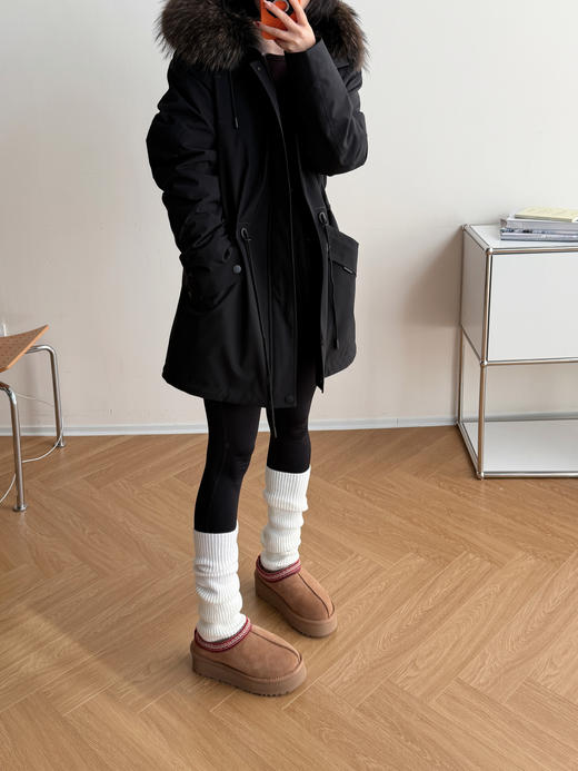 男女同款整张皮草灵貂真毛领派克服 商品图1