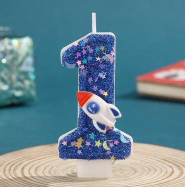 星空火箭数字蜡烛-仅支持与下午茶、蛋糕一起购买配送【蛋糕配件】 商品图2